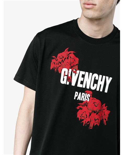 givenchy rose-print t-shirt kopen